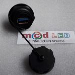 waterproof connector USB for running text