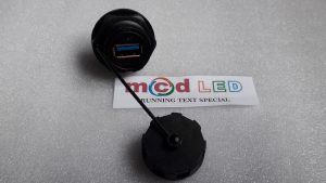 waterproof connector USB for running text