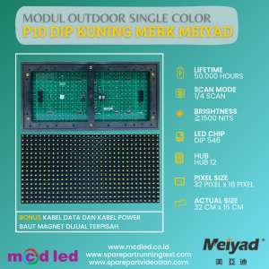MODUL P10 KUNING DIP OUTDOOR MEIYAD