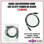 KABEL LAN RECEIVING CARD CAT 5E UTP 26AWG BC BLACK 1,5 METER