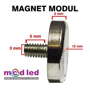 MAGNET MODUL DIAMETER 3 MM PANJANG 7 MM (PENDEK)